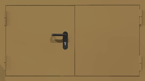 Двустворчатый противопожарный люк (RAL 1002)