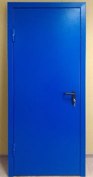 Синяя однопольная дверь Синяя однопольная дверь
